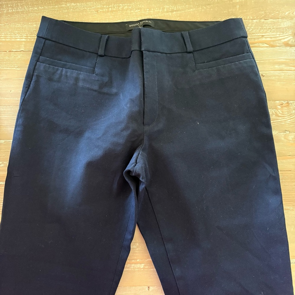 Banana Republic Blue Ankle Cropped Pants